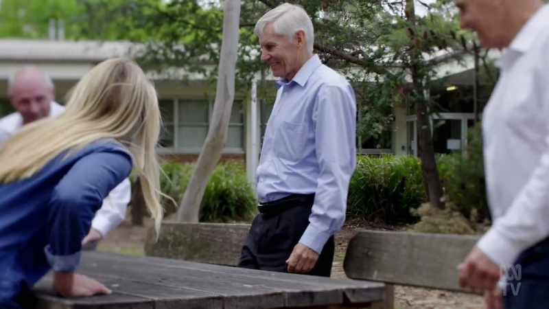 And it was right here, at the canteen picnic tables