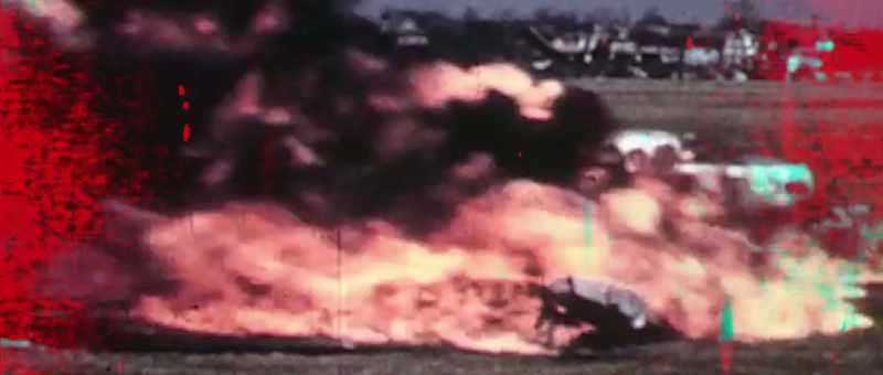 And so it went on and went intoa orchard and caught on fire