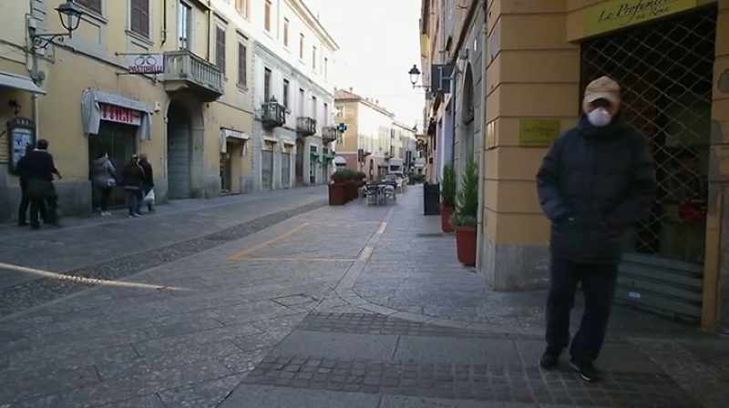 And Italy had just gone on lockdown