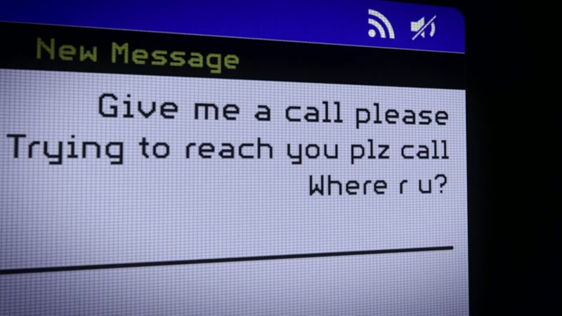 And it's buzzing with incoming calls and texts