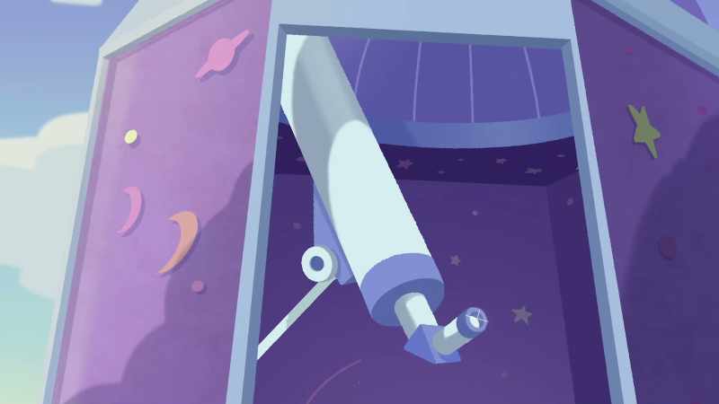 And it's pointed at our two moons, Lorb and Rorb