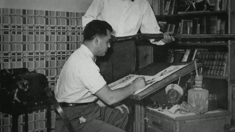 And Jack would sit hunched over the drawing board