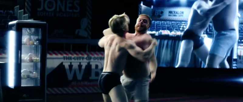 And, you know, we started wrestling, like real men do