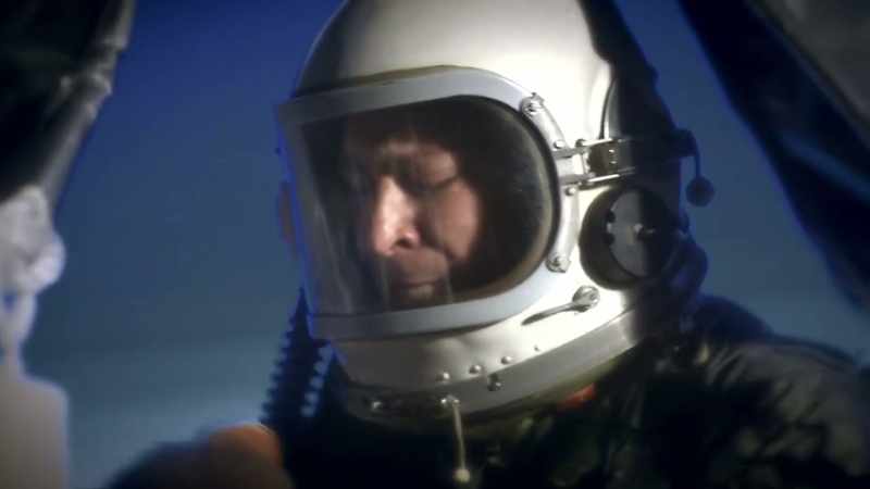 And he knows that as he rises through the stratosphere