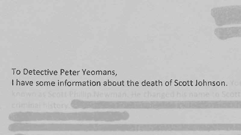And that letter contained information about an individual that committed