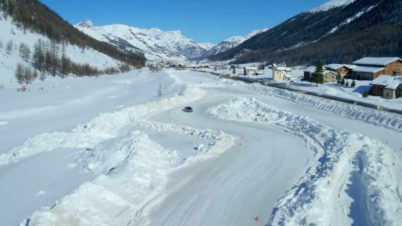 And Livigno's geography makes it ideal for ice driving