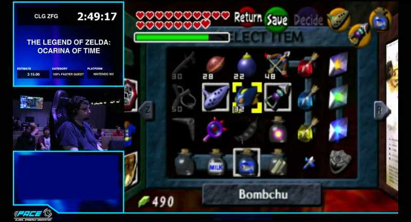 And means that he needs to get every single item in the game
