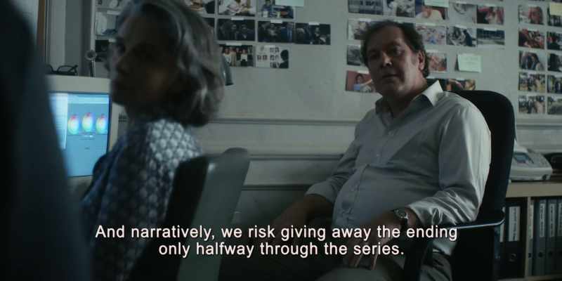 And narratively, we risk giving away the ending