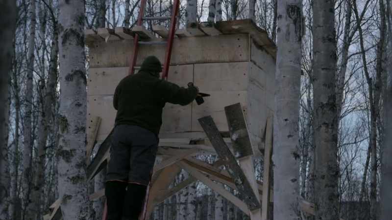 And now that it's upright, I can get to putting on