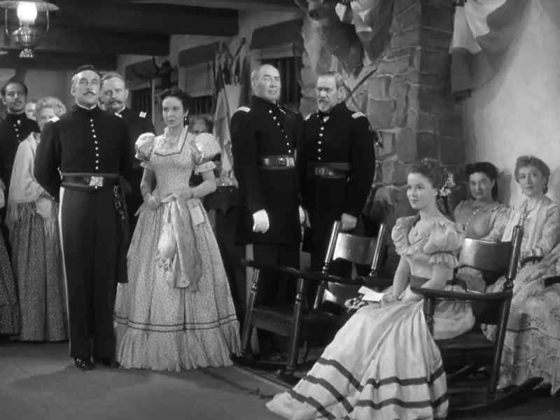 And now, Sergeant Major O'Rourke will lead out the colonel's lady