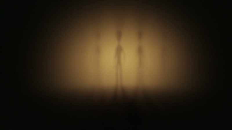 And on the other side, there are these six tall shadows