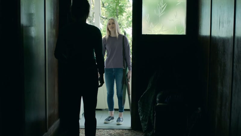 And one hour later, she walks into town?