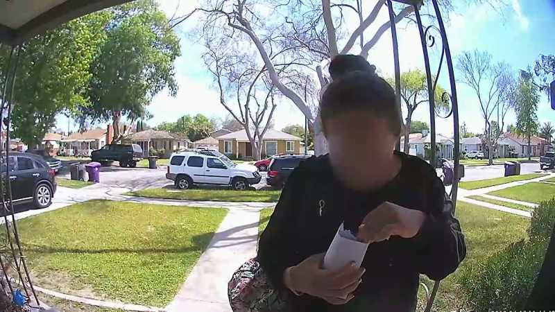 And while opening the homeowner's mail
