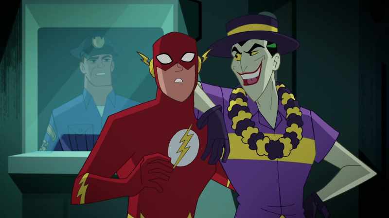 And his pal The Flash. (LAUGHS)