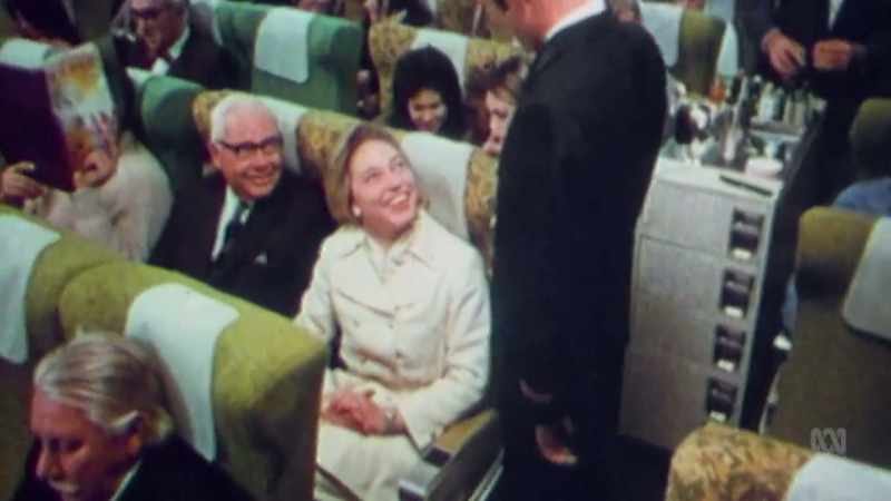 And while passengers sipped Champaign