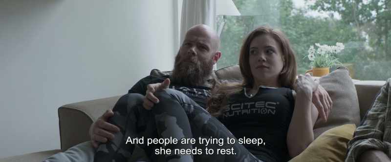 And people are trying to sleep, she needs to rest