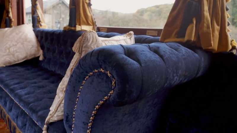 And plush button backed upholstery