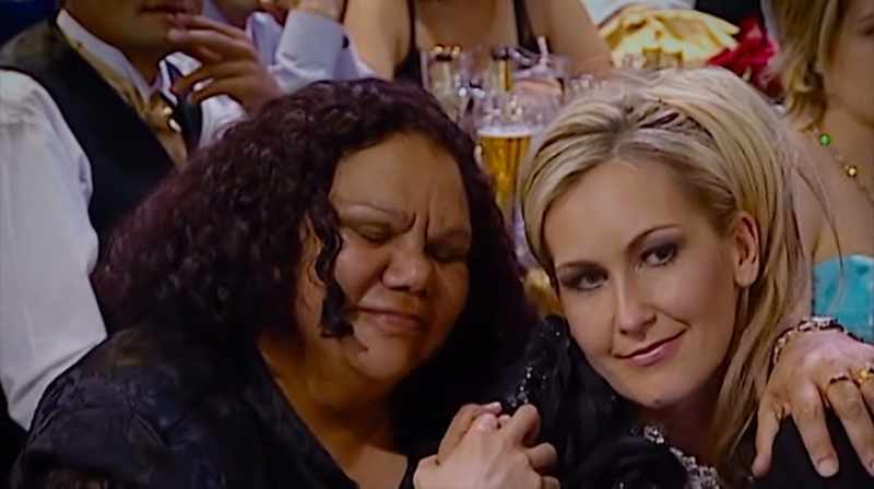 And your poor mum who's over there