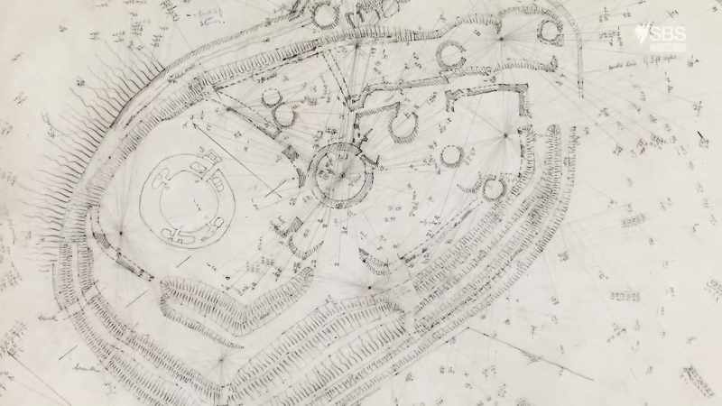 And they produced meticulously measured drawings like this one