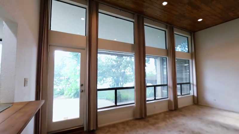 And put that big sliding glass door in and everything