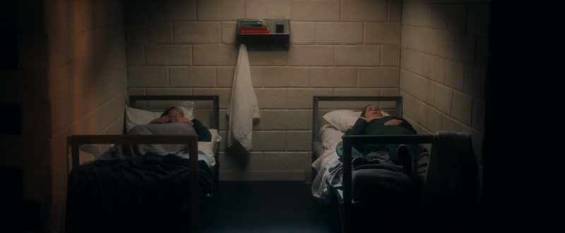 And she reached down and touched it