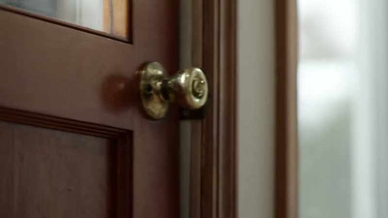 And you remember, the door was unlocked
