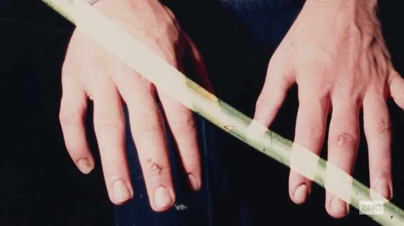 And his right hand clearly had been damaged