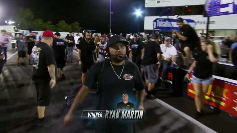 And Ryan Martin gets the win light