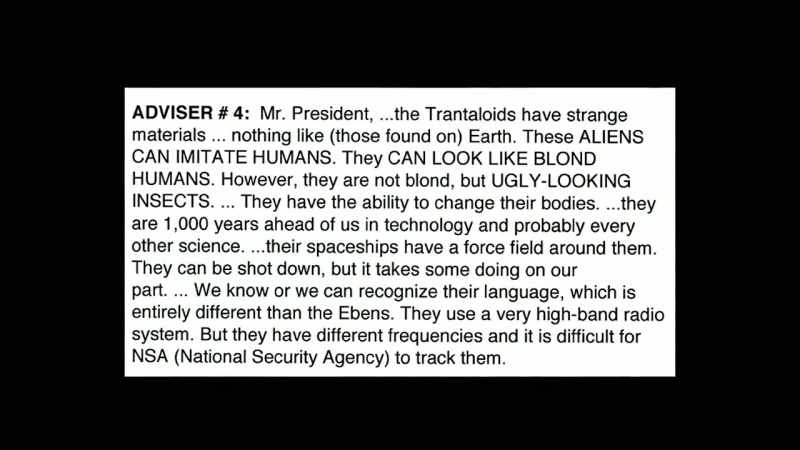 And he says, Mr. President, the Trantaloids