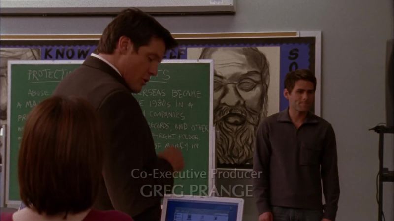And Sharon was getting an A