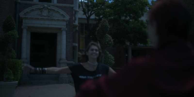 And when she appeared to see me