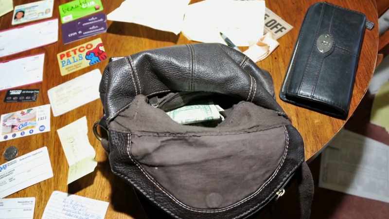 And she had credit cards in there