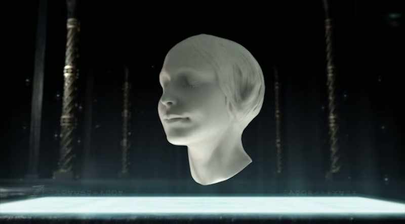 And since you don't see that on the death mask