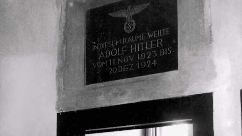 And so when Hitler ends up in prison