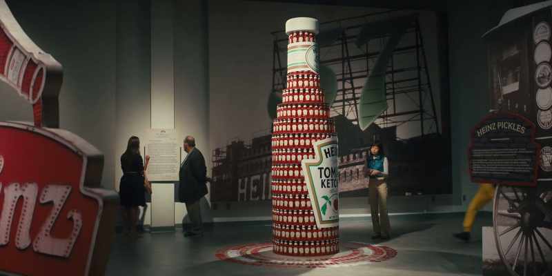 And, so, she knocks over an entire display of ketchup