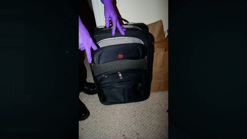And so when they go into that room, they find he had left a backpack