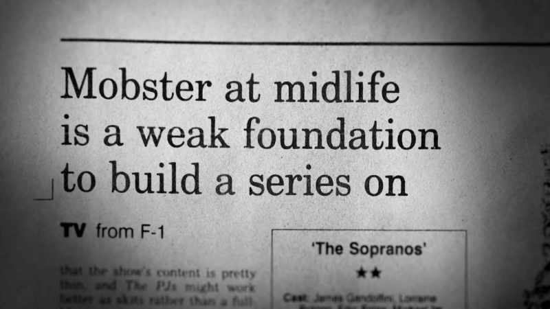 And some other critic said