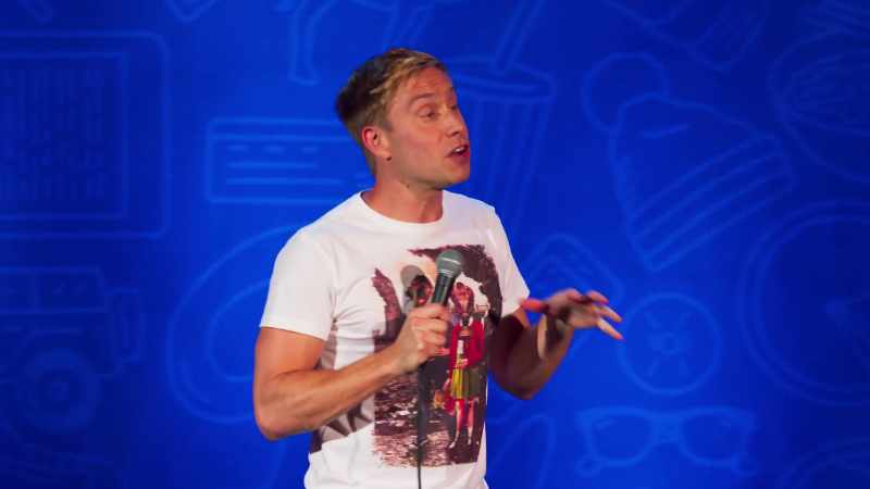 And, for some reason, they bring comedians to Africa to help