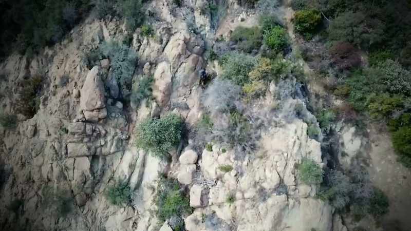 And we spent months rappelling down that cliffside