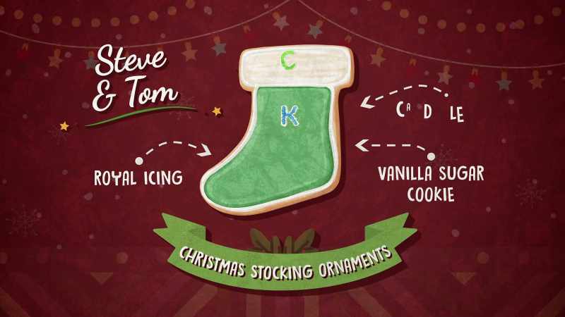 And each stocking will be green and red