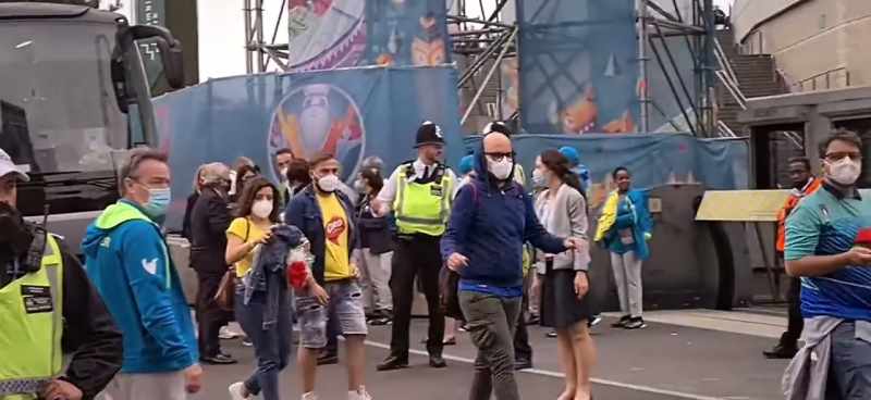 And straightaway, they started shouting at us