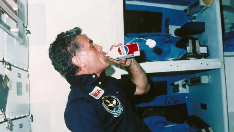 And suddenly Coke was the one going to space