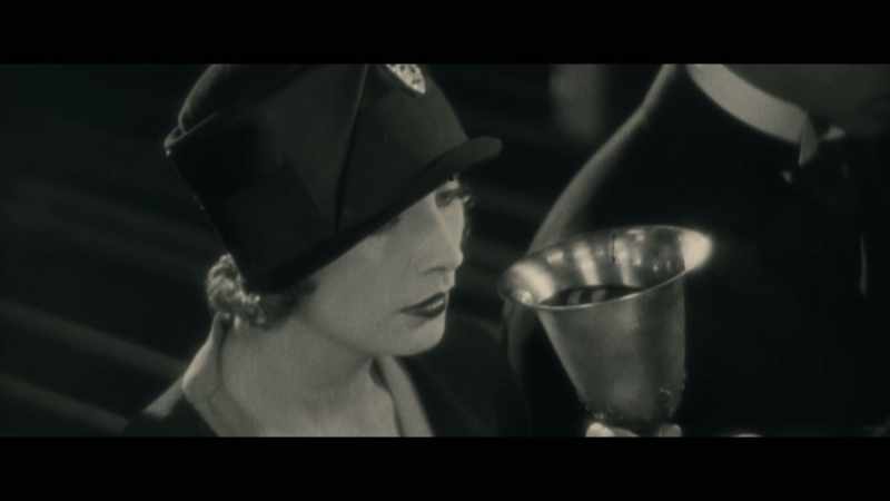 And she takes the chalice that he just drank from