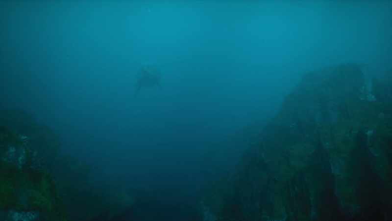 And that is where the mosasaur is waiting