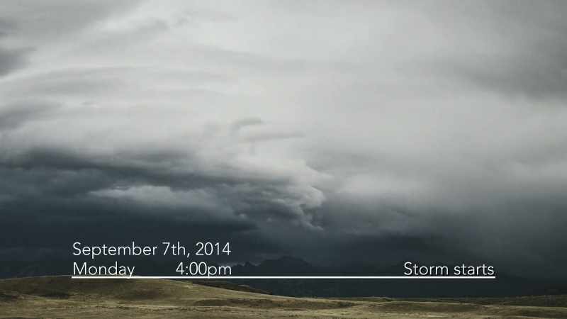 And that's when the storm starts