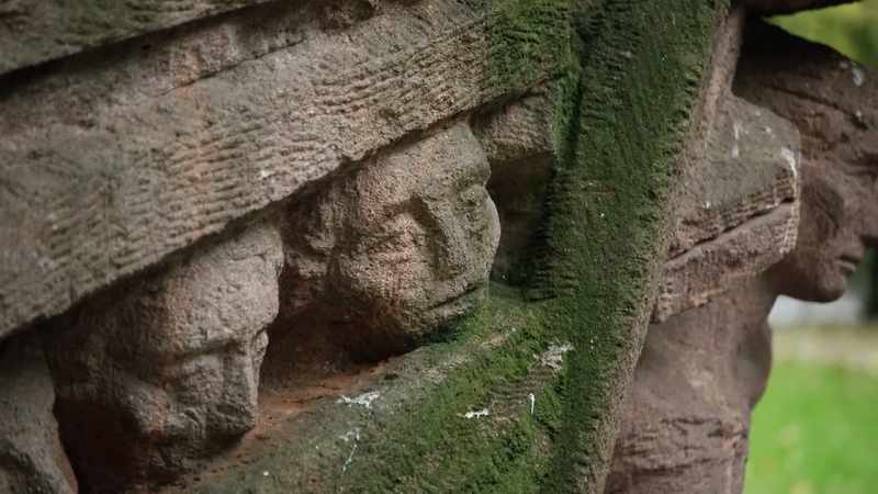 And that's why it's commemorated by these sculptures