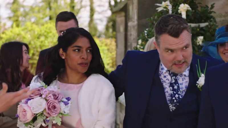 And the bride