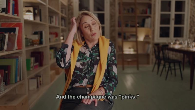 And the champagne was 