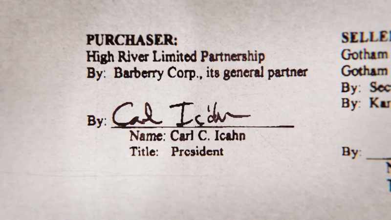 And the court eventually said that Icahn had to pay