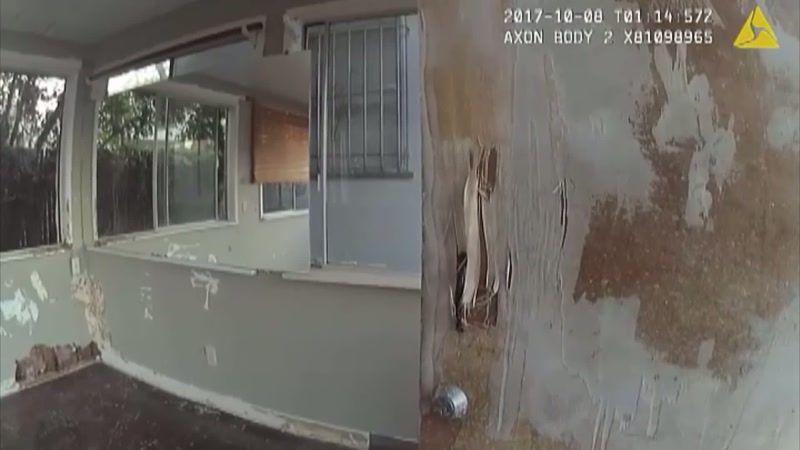 And the drywall was removed. The flooring was removed